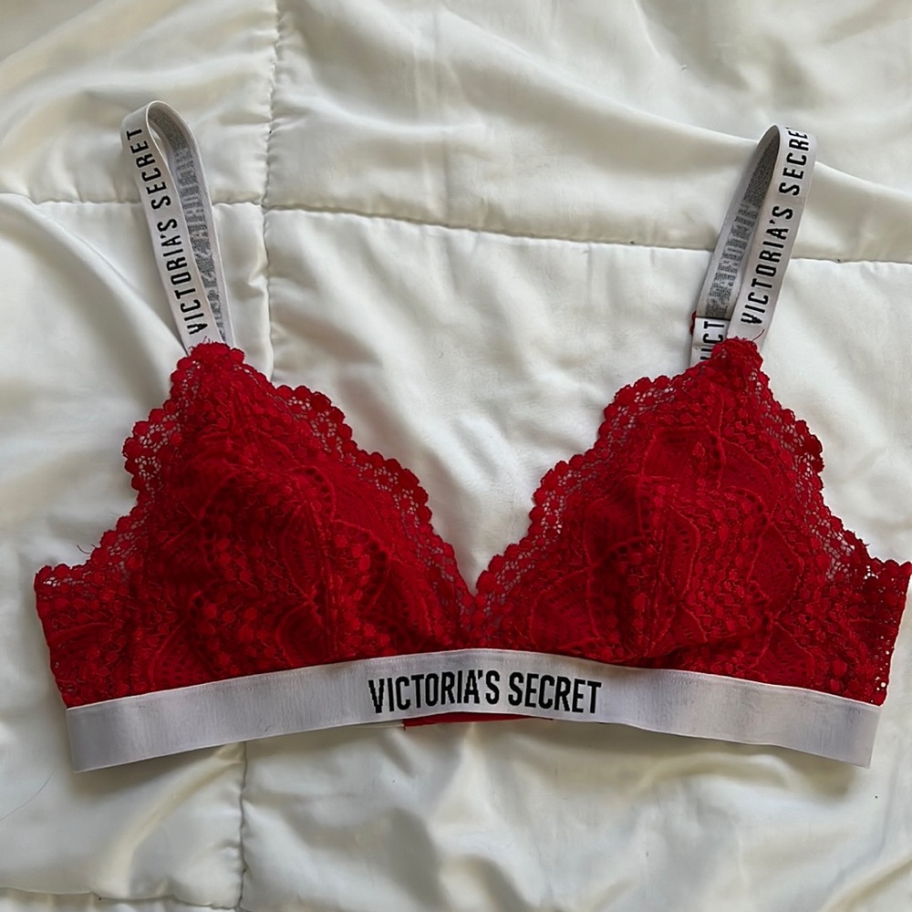 Red Lace Victoria Secret bralette